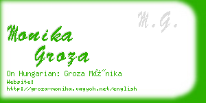 monika groza business card